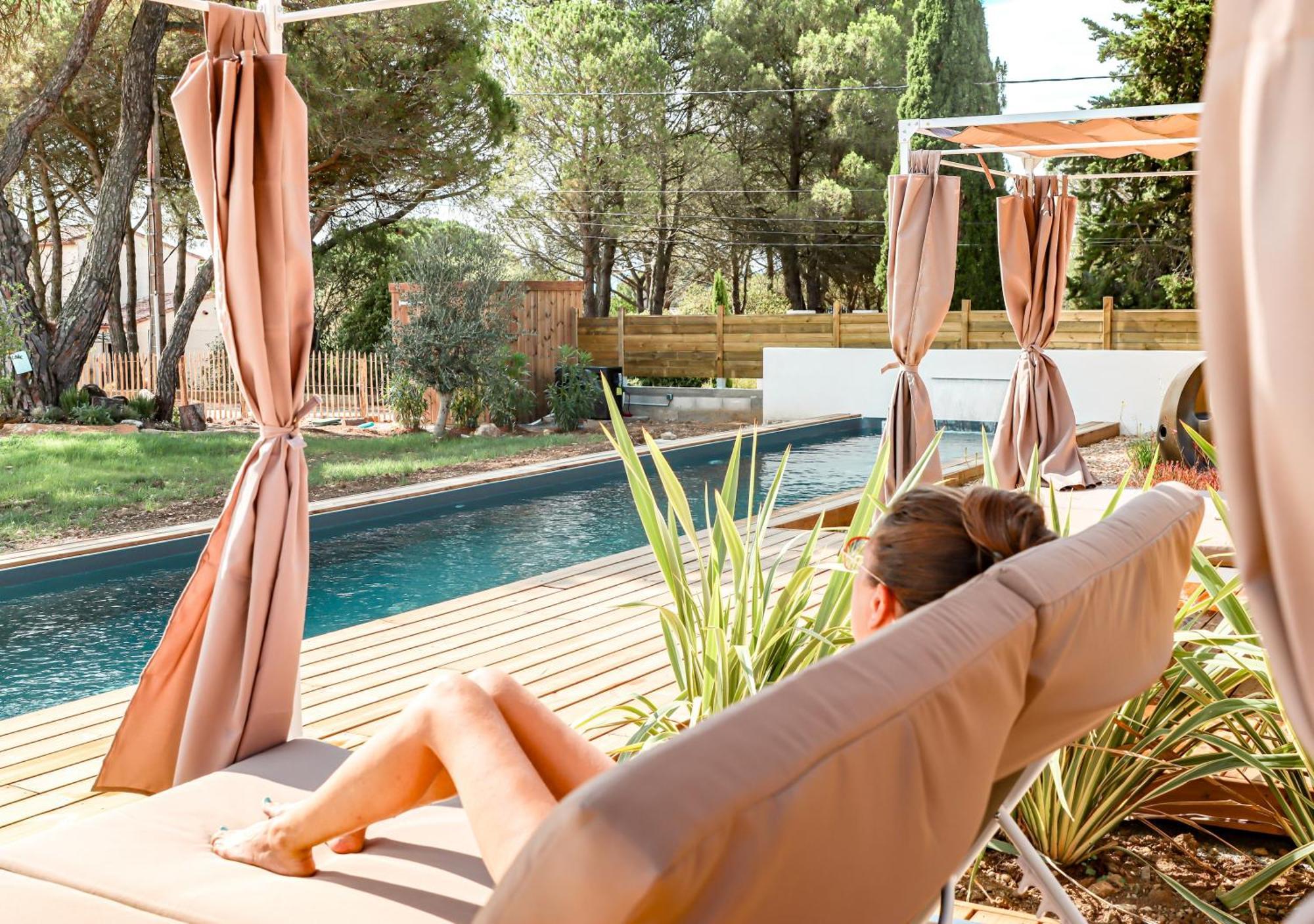 Malves-en-Minervois Les Gites De Laure - L'Eden Romantique, Chambres Hotes, Spa Prive, Couloir De Nage, Adults Only المظهر الخارجي الصورة